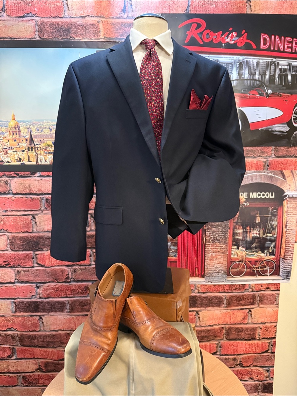 Stafford Blue Blazer - Picture 5 of 17